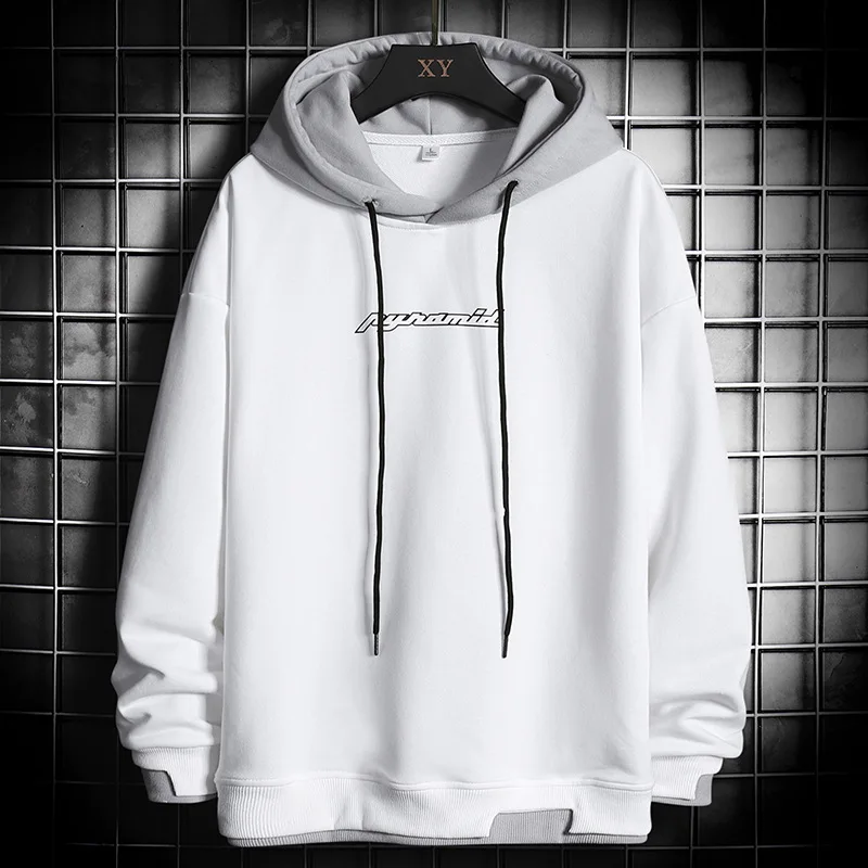 

Men's Oversized Hoodies Pullover Sweatshirts Harajuku Hip Hop Loose Hoodie Mens Streetwear 2021 Spring Summer Men Print Clothing