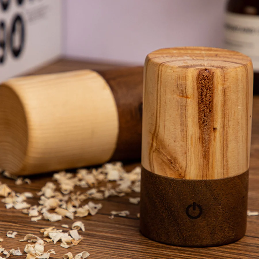 

Современный простой деревянный светодиодный прикроватные настольные лампы, ручной стержень, для кафе, для KTV Настольный светильник японски...