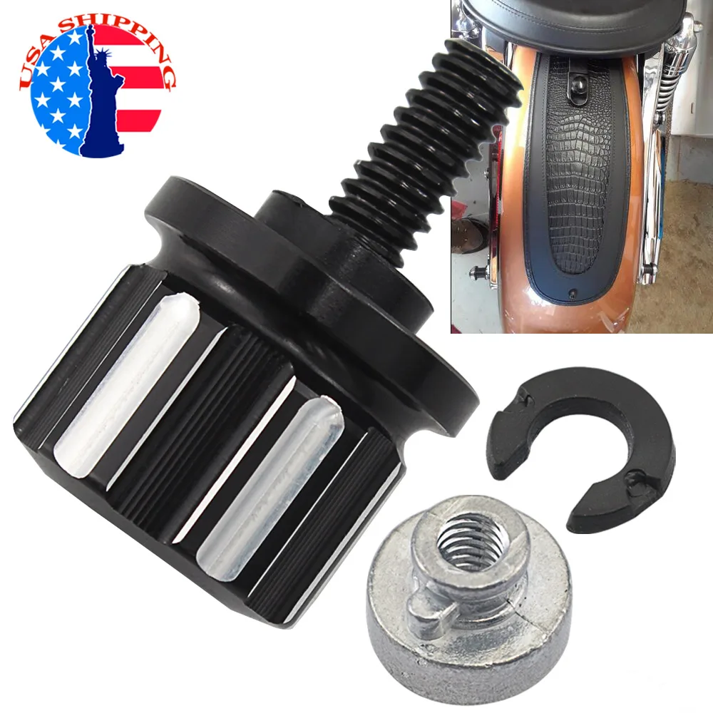 

Universal Motorcycle Rear Fender Seat Bolt Screw Nut Tab Mount Hardware Knob Cover For Most Harley-Davidson models 1996-2020 US