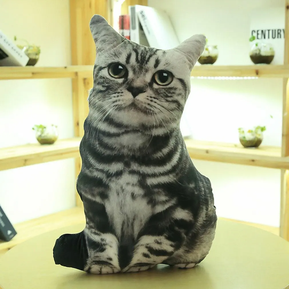

50CM Simulation Plush Cat Sleeping Pillows Soft Stuffed Animals Cushion Sofa Decor Cartoon Plush Toys for Children Kids Gift