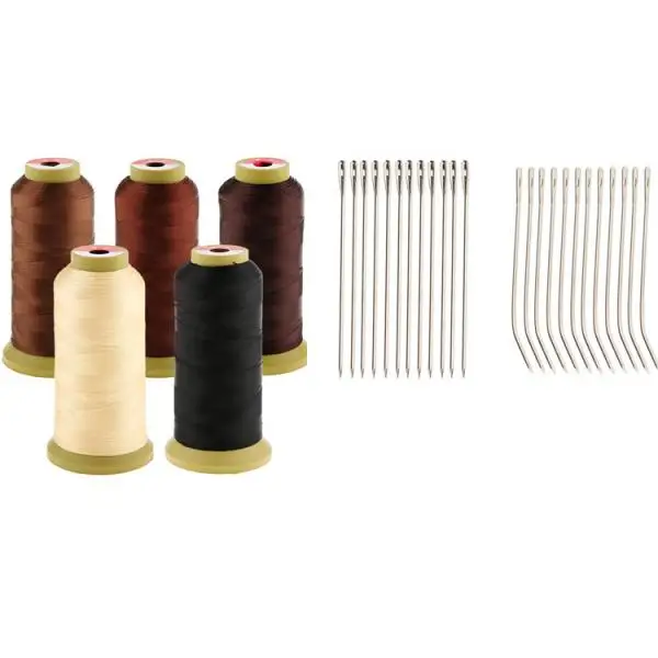 5 катушек для пришивания волос швейная нить плетения плетеные косички трос крюк I