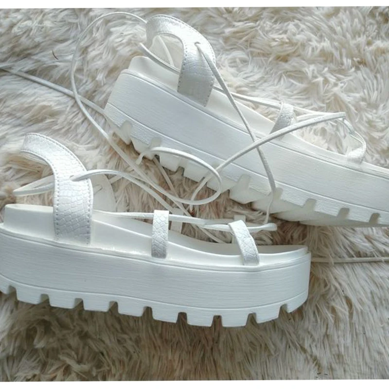 

Women Sandal Summer Wedge Platform Roman Woman Height Increasing Comfort Shoes Female Ankle Wrap 2021 Ladies Casual Footwear