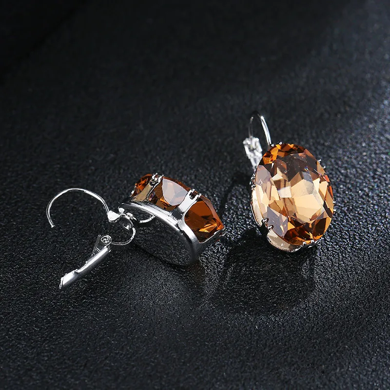 

Korean version of popular jewelry female angry micro inlaid zircon earrings