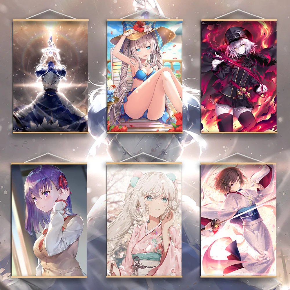 

Fate Grand Order Assassin Scathach Skadi Anime manga wall Poster Scroll