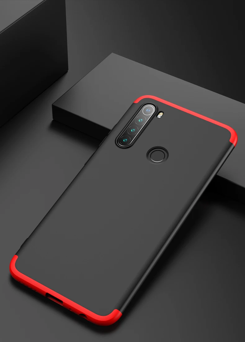 Чехол GKK для Xiaomi Redmi Note 8 Pro 8T чехол 360 полная защита тонкий защитный жесткий матовый чехол для Redmi Note 8 Pro Чехол