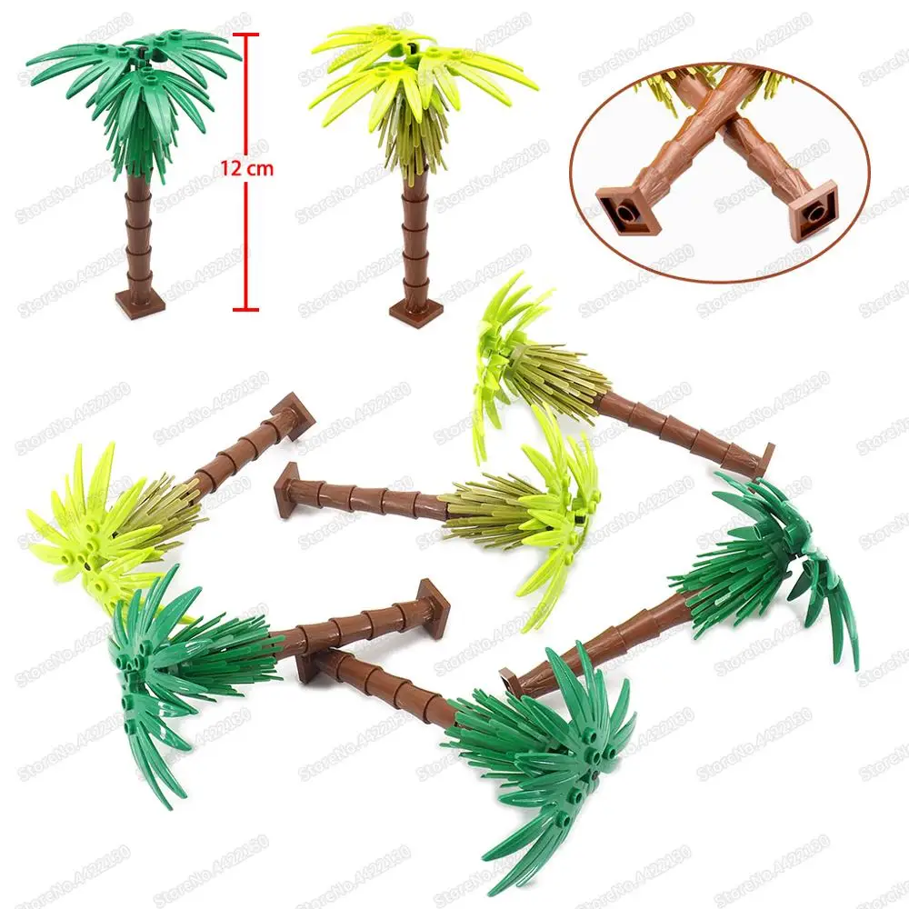 Озеленение дерева Строительный блок завод сборка город МОС фигурки уличный вид