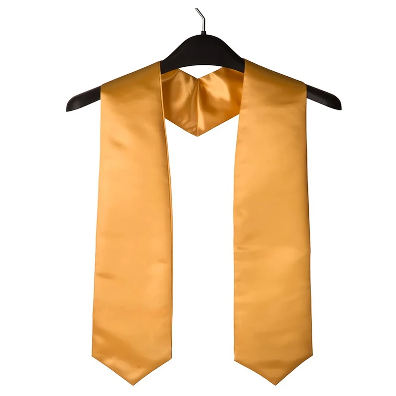 

Deluxe Unisex Adult Plain Graduation Honor Stole Sash with Trim 72"Long 66"