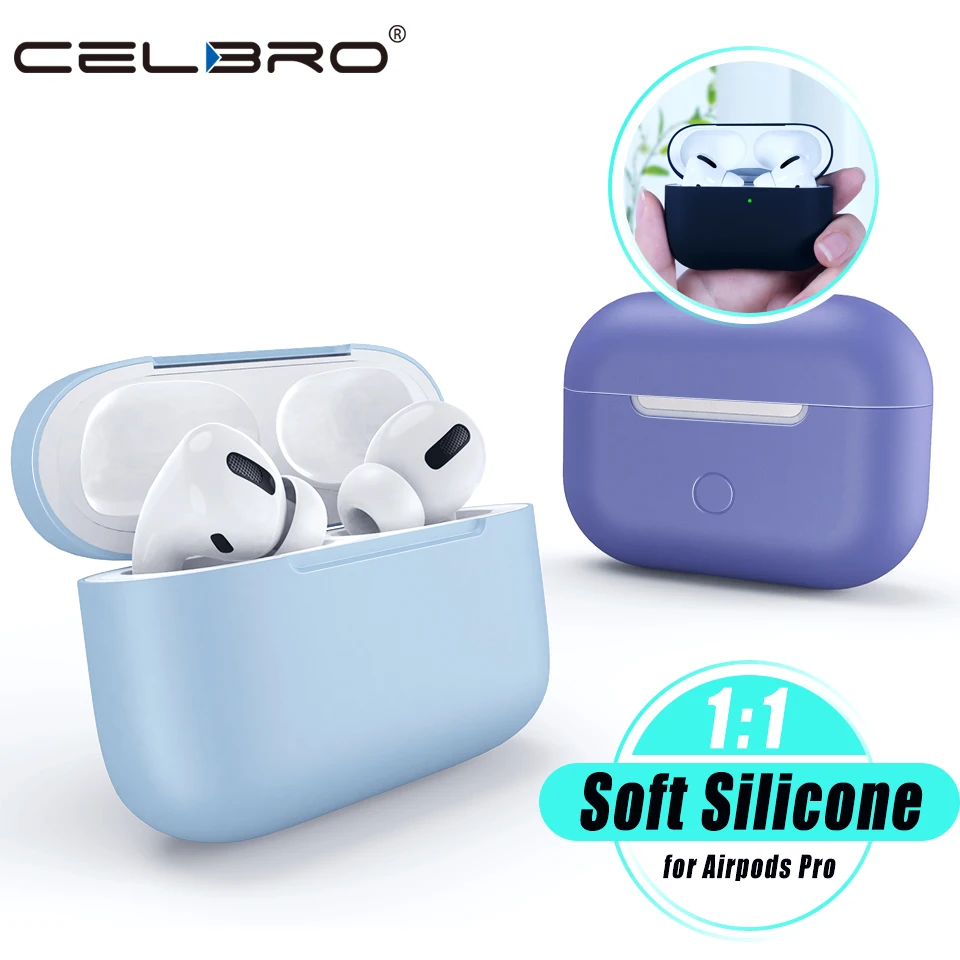 Мягкий чехол КРЫШКА ДЛЯ AirPods Pro Беспроводной зарядки наушники защитная