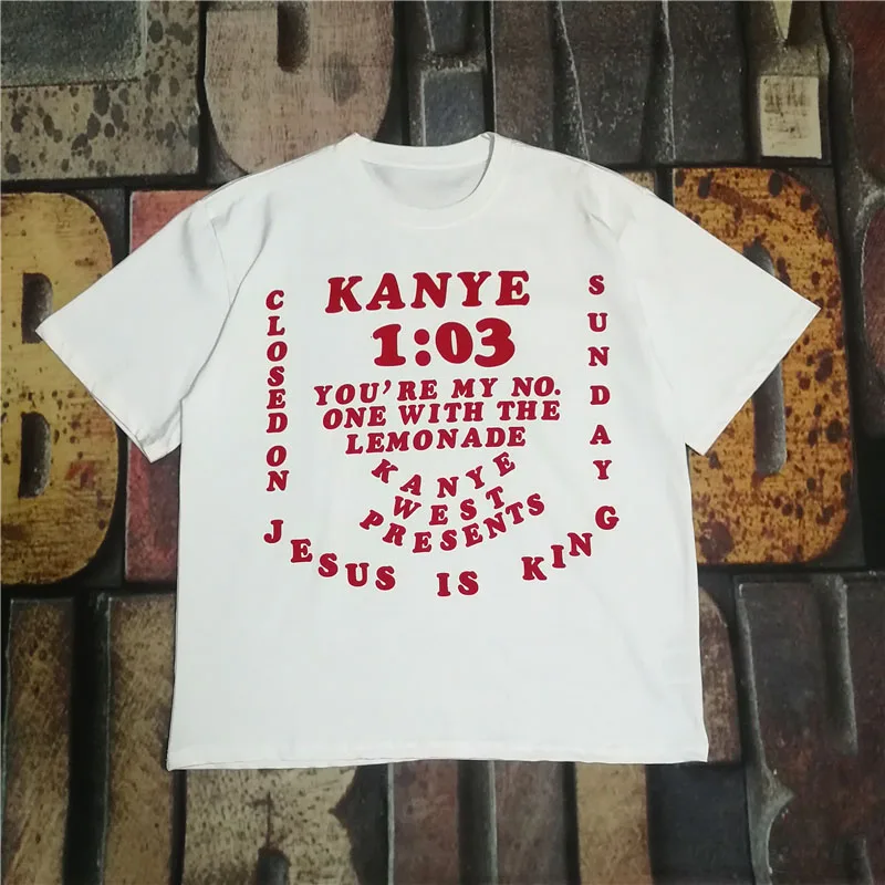 Kanye West Jesus Is King Мужская и женская футболка топ с 3D принтом уличная одежда|Мужские