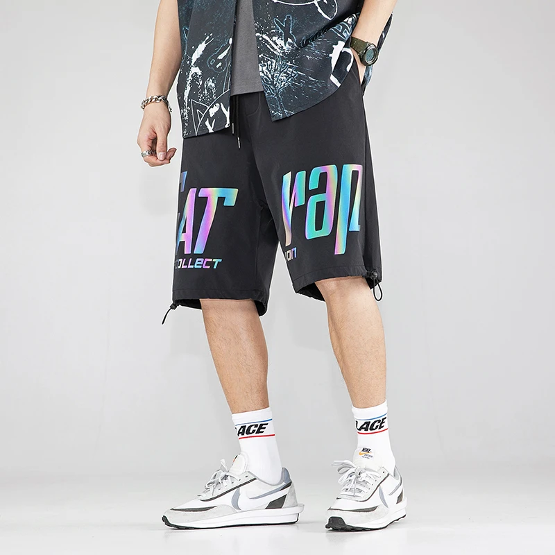 

Мужские повседневные шорты с принтом, универсальные шорты, новинка 2021