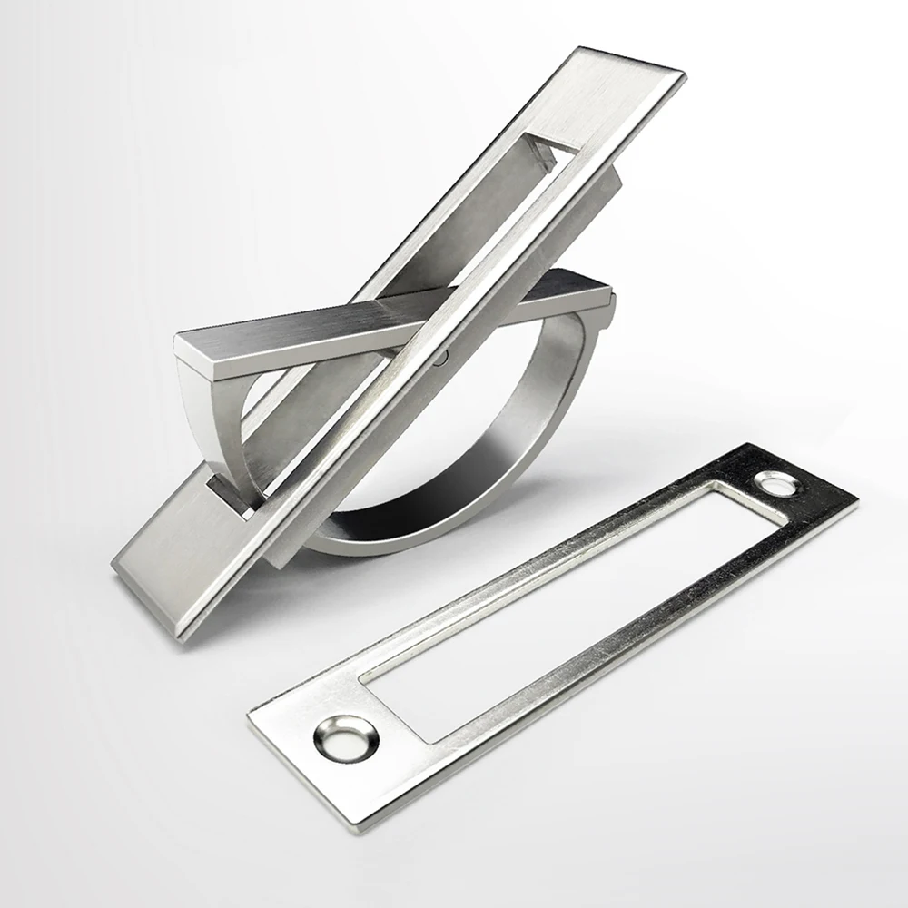 Скрытая ручка дверного шкафа из цинкового сплава встраиваемые ручки для пола