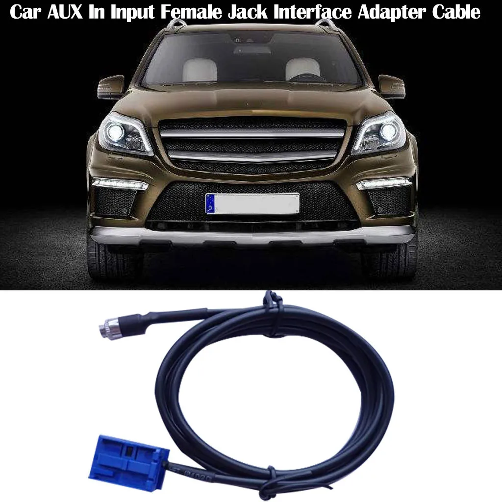 Автомобильный Вход Aux со штекера на гнездо кабель адаптера интерфейса для Mercedes