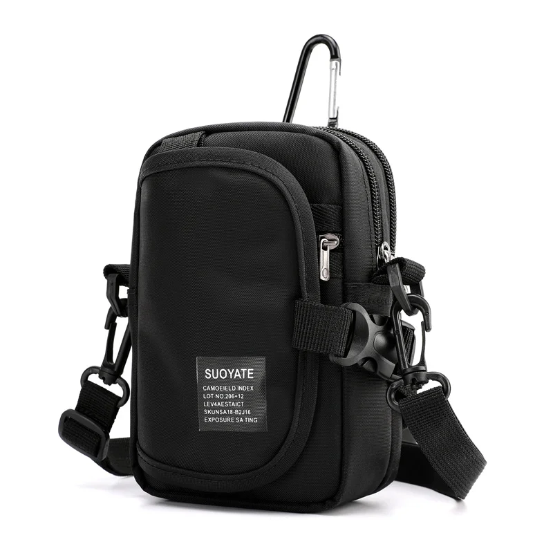 Waist Pack Men's Casual Travel Purse Waterproof Belt Zipper Tactical Outdoor Fanny Pack Phone Pocket Chest Sling Bag