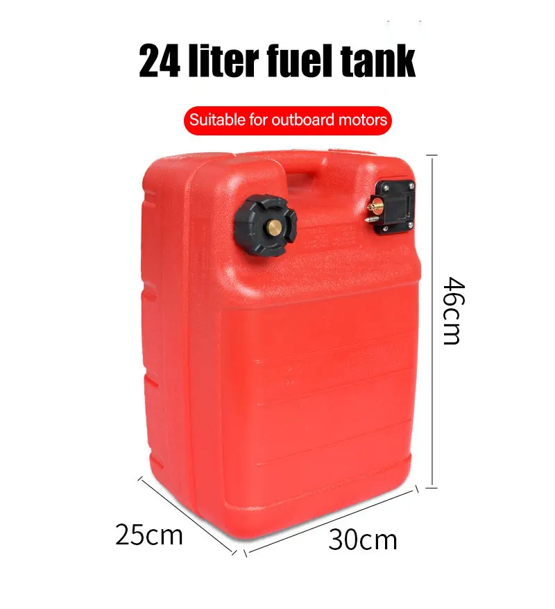 

24 L Inflatable Speed Boat Fuel Tank Portable Kayak Spare Oil Tank Fall Resistant Outboard Gasoling Engine Boat Accessories