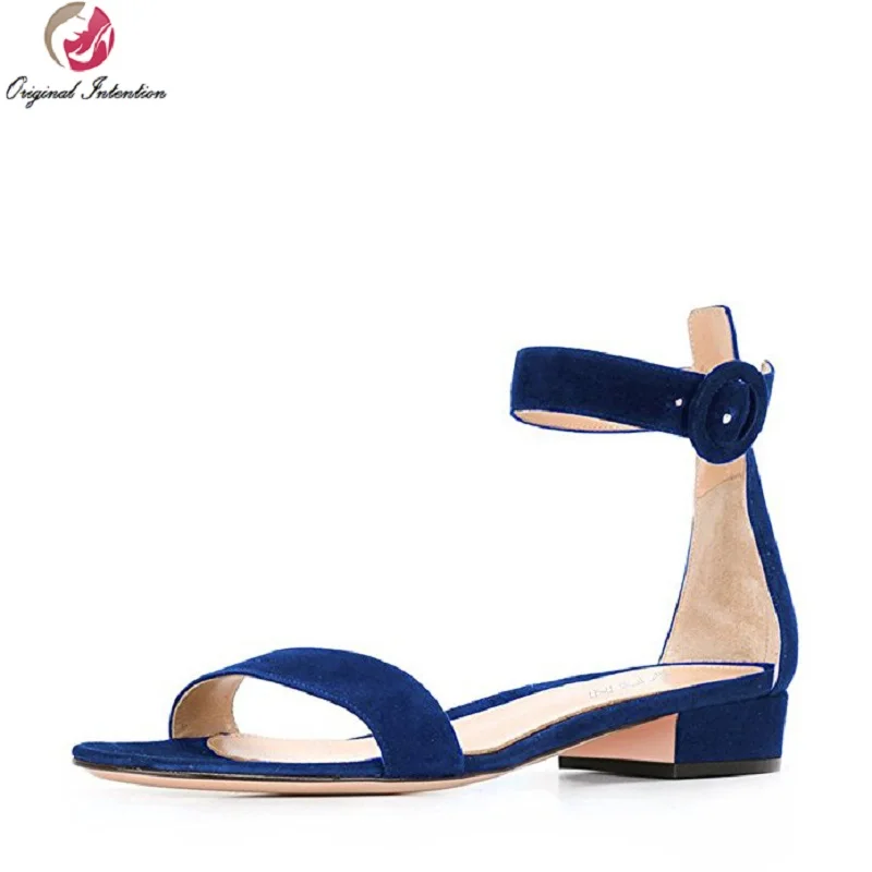 Женские босоножки с открытым носком на квадратном каблуке размеры 4-15 | Обувь