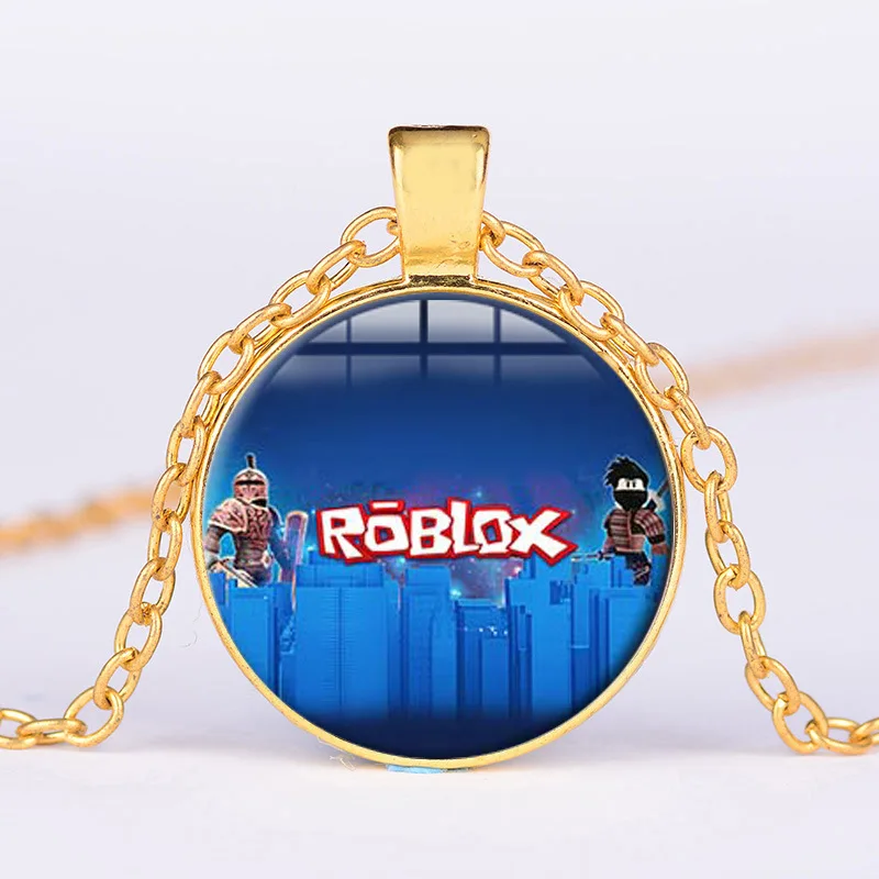 Roblox мультфильм игра кулон цепочка украшение для мужчин дети ожерелье унисекс