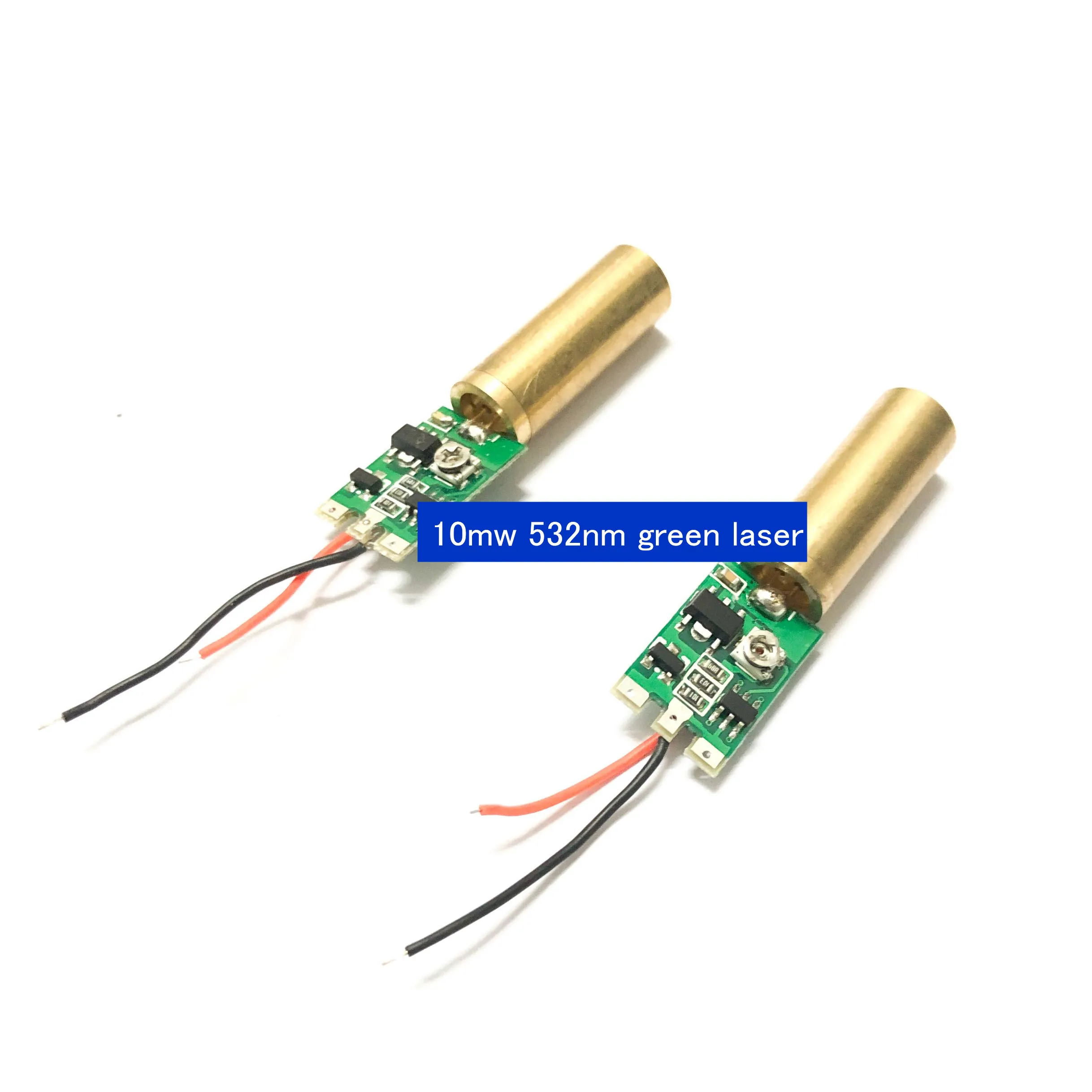 8mm diameter 10mw 532nm green laser module head DC 3V 4.2V Laser designation Pointer laser sight