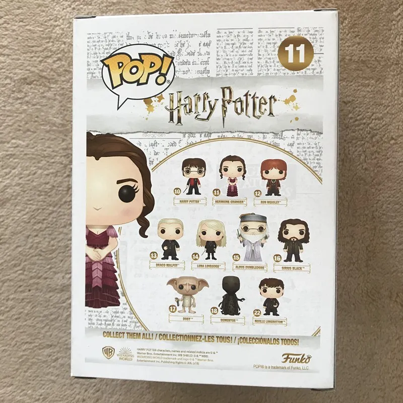 Funko pop Гарри Поттер Гермионе Жан Грейнджер фигурка горячий фильм Коллекционная Виниловая фигурка модель игрушки с оригинальной коробкой