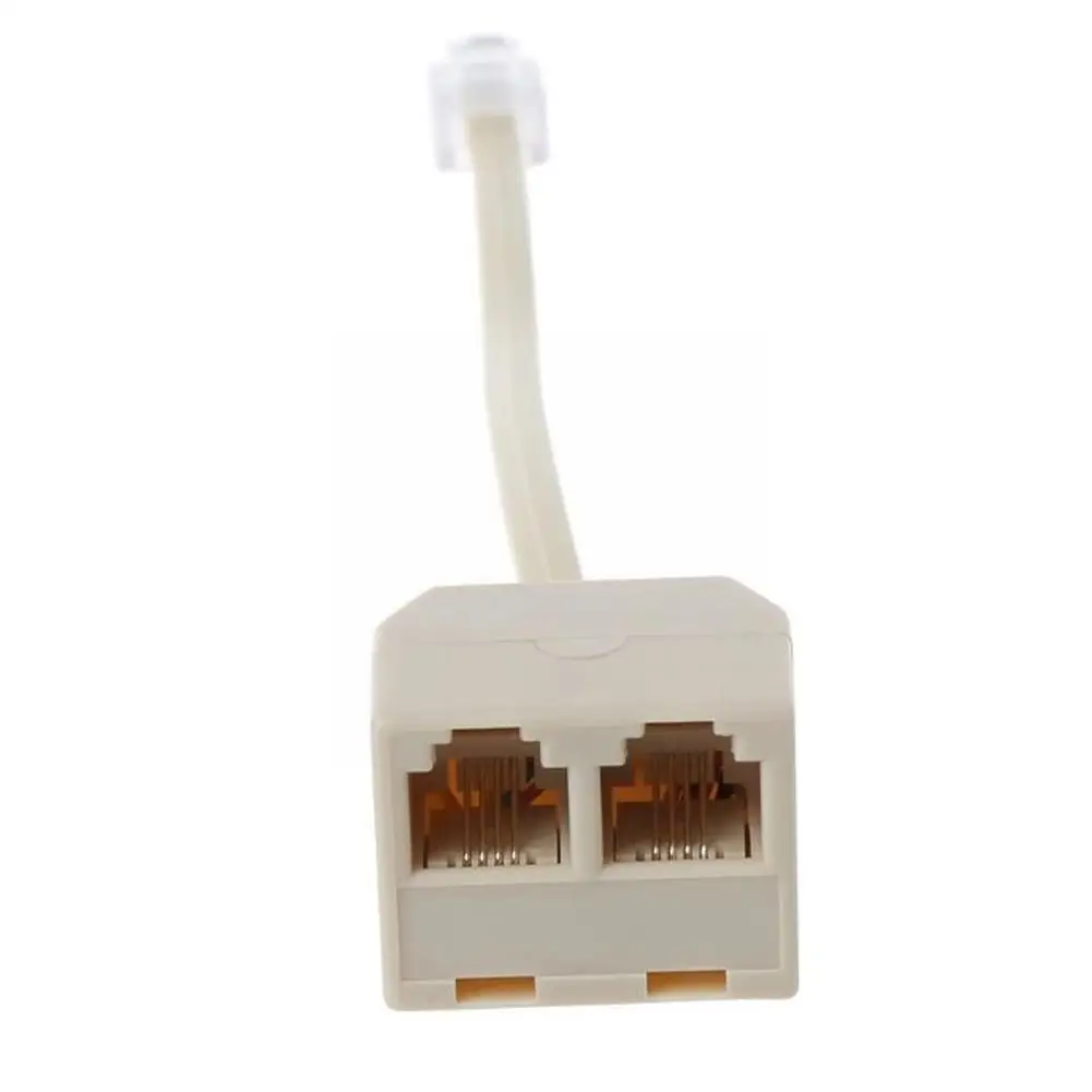 Telephone Splitter RJ11 1 Point 2 Female Adapter Separator to For 6P4C/6P2C L3B9 | Компьютеры и офис