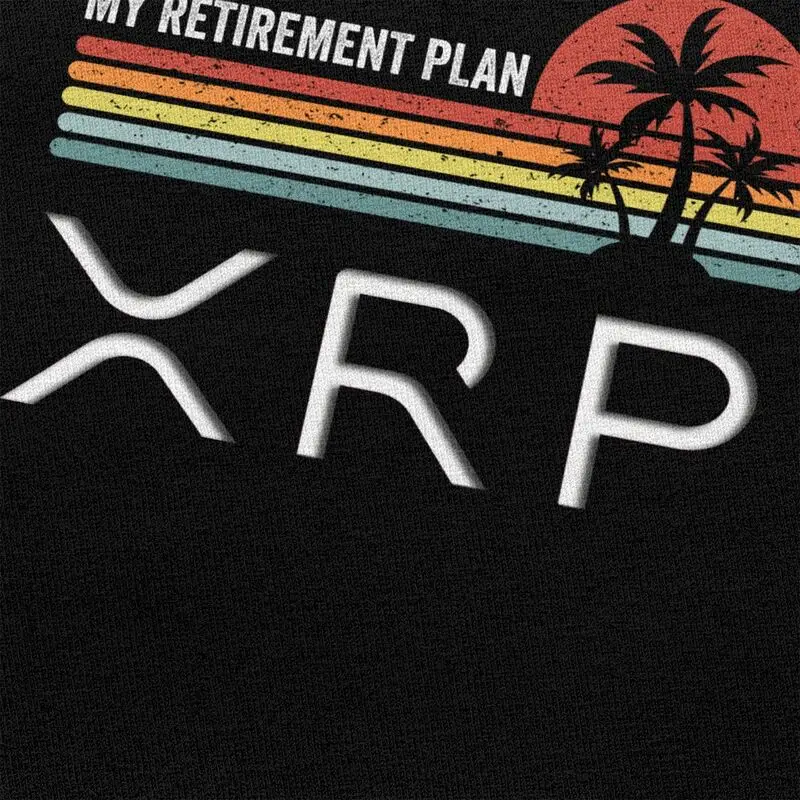 Новинка Мужская футболка Ripple XRP на пенсию с коротким рукавом 100% хлопок