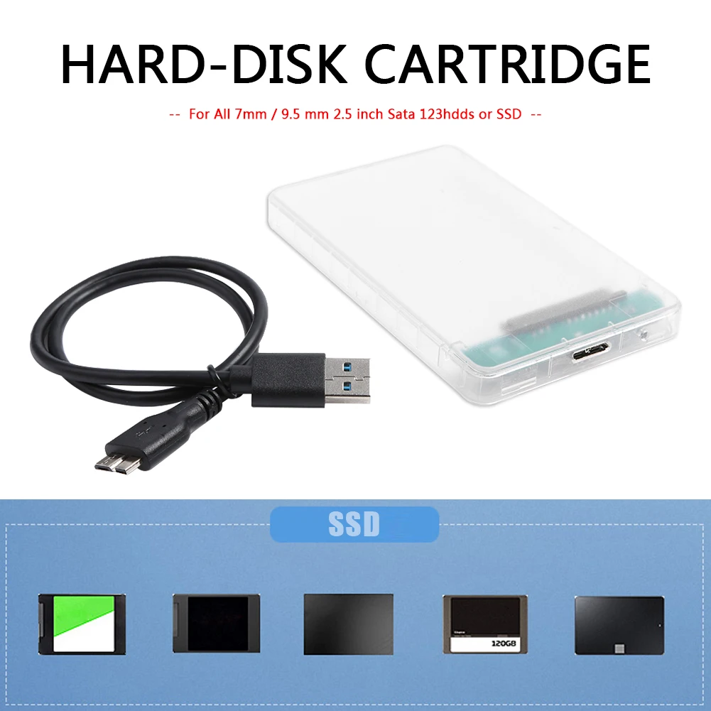 

Чехол для жесткого диска для ноутбука, 2,5 дюйма, SATA III на USB 3,0