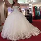 MYYBLE 2021 Свадебные платья с тонкими лямками аппликации без рукавов пушистые модные кружевные свадебные платья принцессы