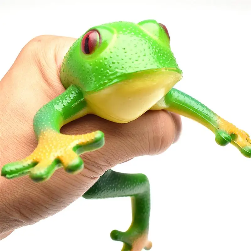 

Rubber Simulation Frog Stretchy Toy Stress Relief Sensory Fidget Toys Spoof Stress Vent Toy for Children Adults