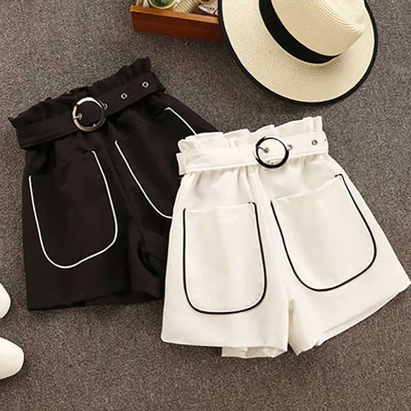 Шорты NiceMix женские с завышенной талией шикарные уличные свободные короткие штаны