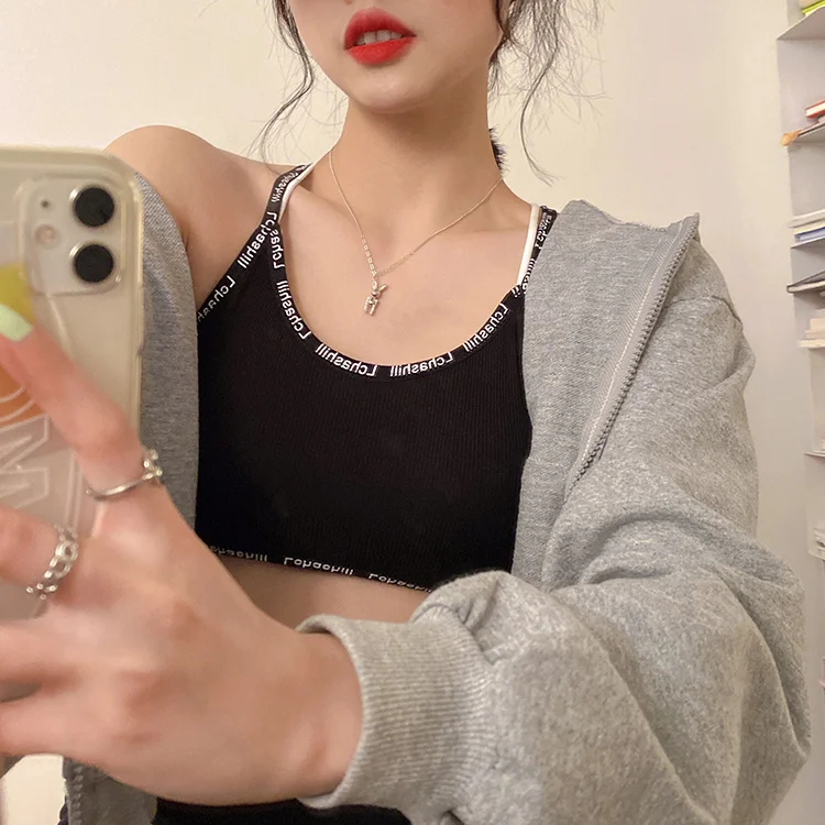 

Cross Shoulder Strap Short Vest
