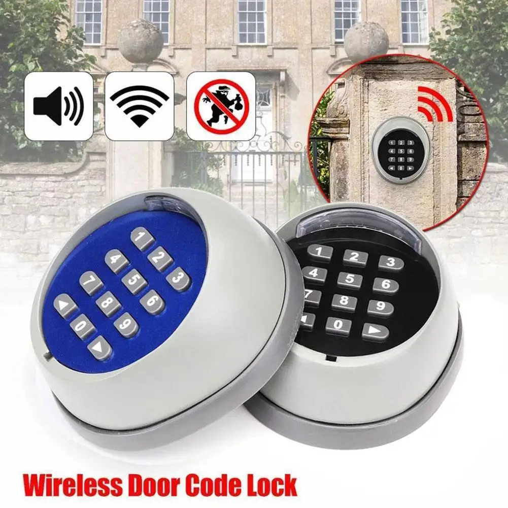 

Metal Wireless Keypad Gate Opener Keypad Rolling Code 2 Door With 12V/24V Keypad 433mhz Channel For Garage Receiver N8H4