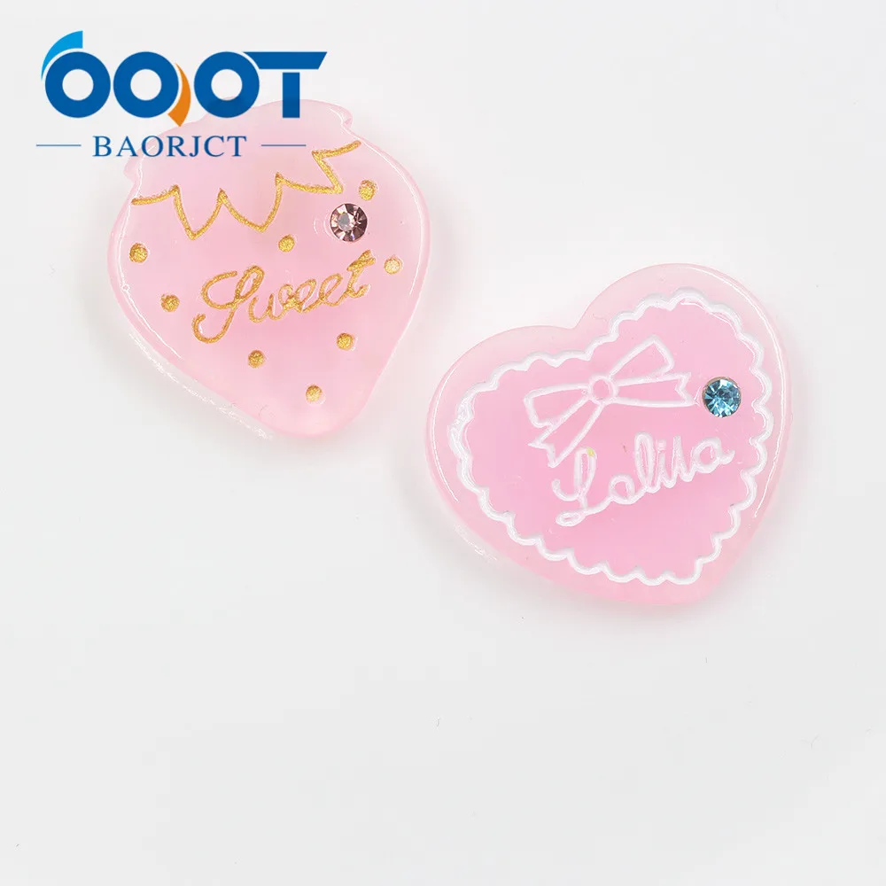 OOOT BAORJCT 20312-13 10 шт 30 мм * 27 различные в форме сердца яркие бриллианты безделушки