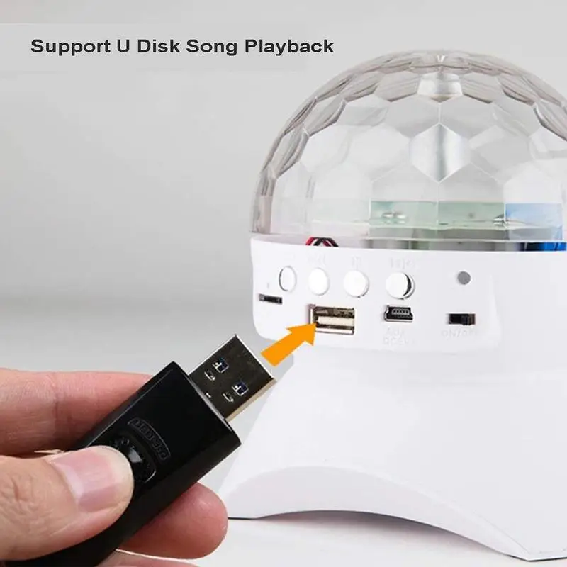 Беспроводной Bluetooth Динамик сценический светильник Rgb светодиодный хрустальный