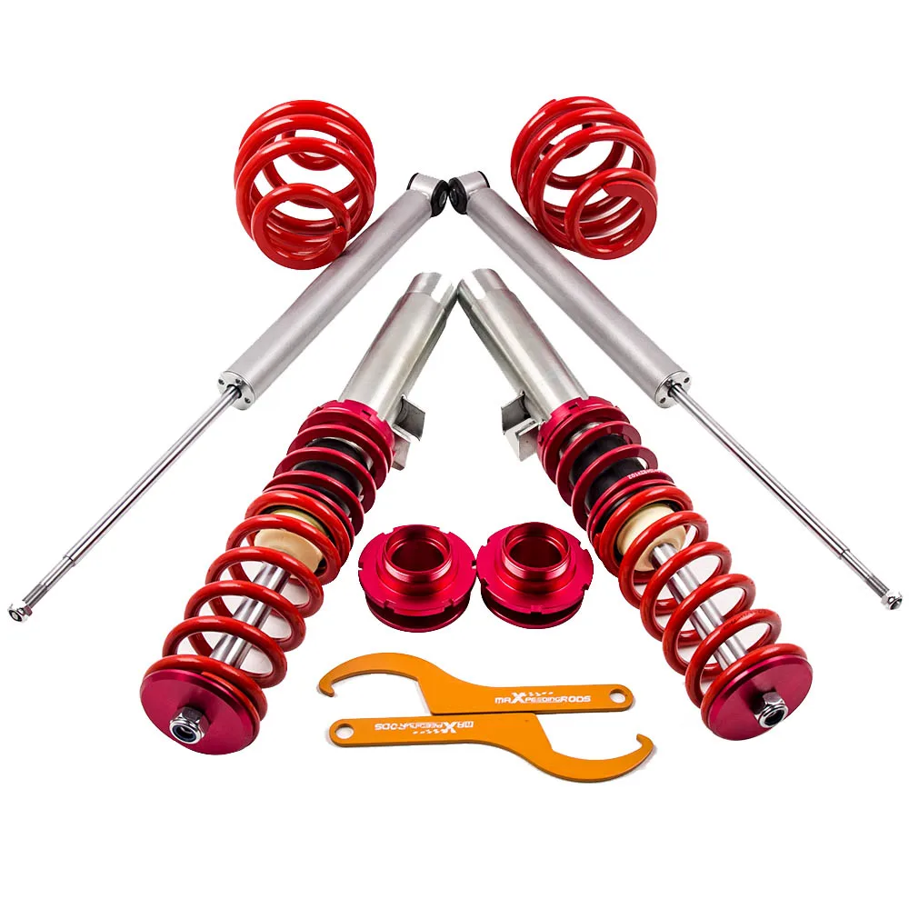 Coilovers Adj. Набор подвесок для BMW E46 3 Series 1998 2006 Красный 320 323 325 328 330 Touring|coilover suspension