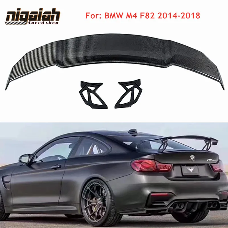 Новинка спойлер на крышу багажника из углеродного волокна украшение автомобиля