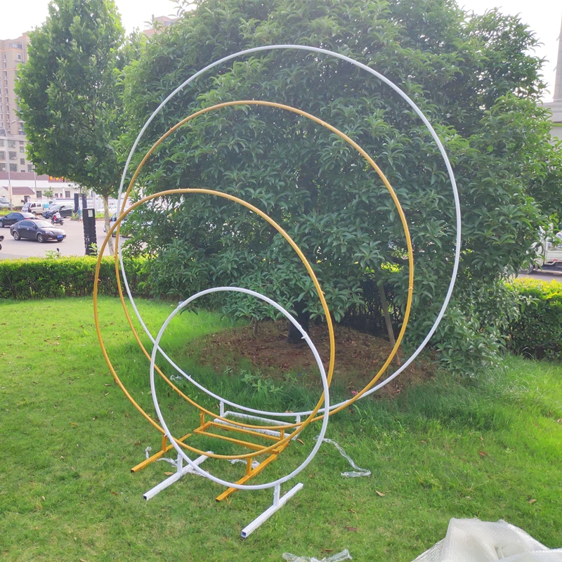 2 шт. железный круг Свадебный Арка реквизит фоновый Декор Одиночная полка