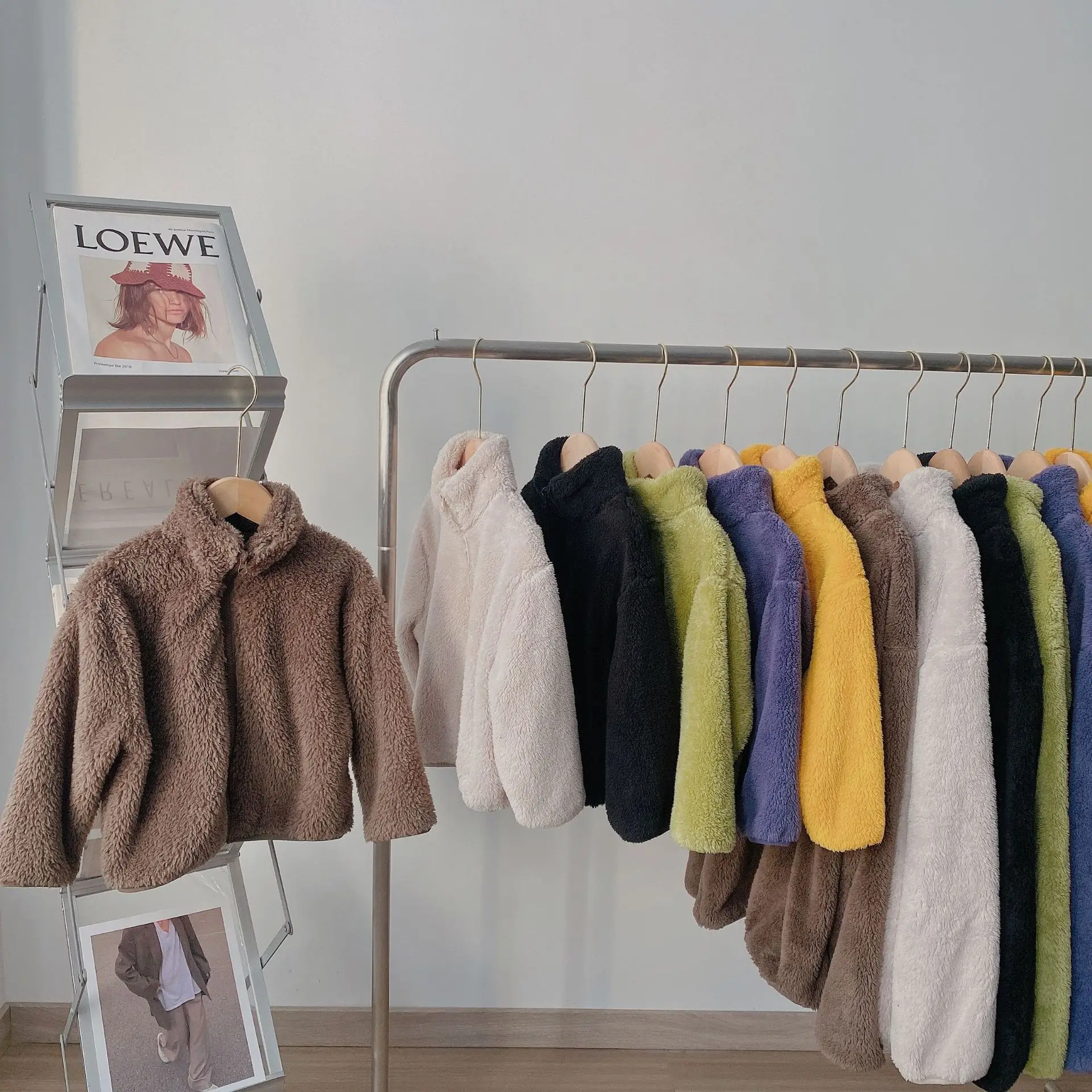 

Зимняя однотонная шерстяная куртка на молнии для мамы и дочки, для мальчиков и девочек