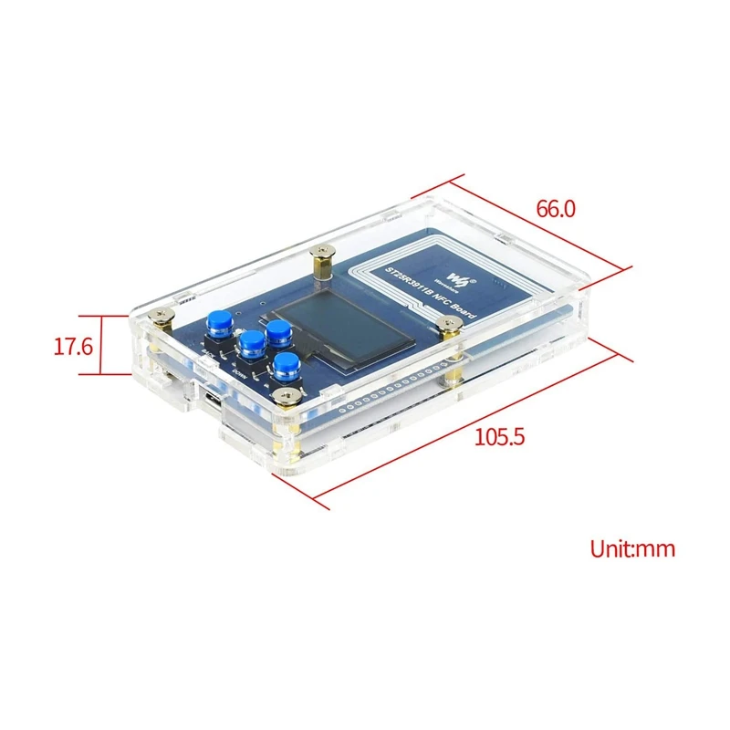 

Waveshare ST25R3911B NFC Development Kit, NFC Reader, STM32F103 Controller, Multi NFC Protocols