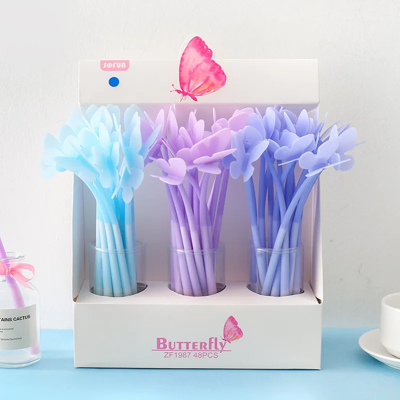 

1PC Creative butterfly Gel Pen, school office supplier.