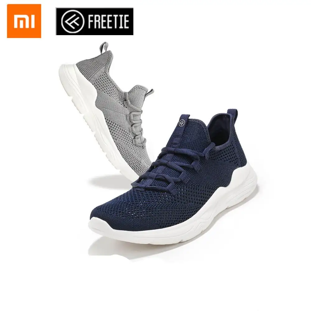 Xiaomi Mijia FREETIE вразлёт плетение Дышащие Беговые мужские кроссовки с сеткой удобные