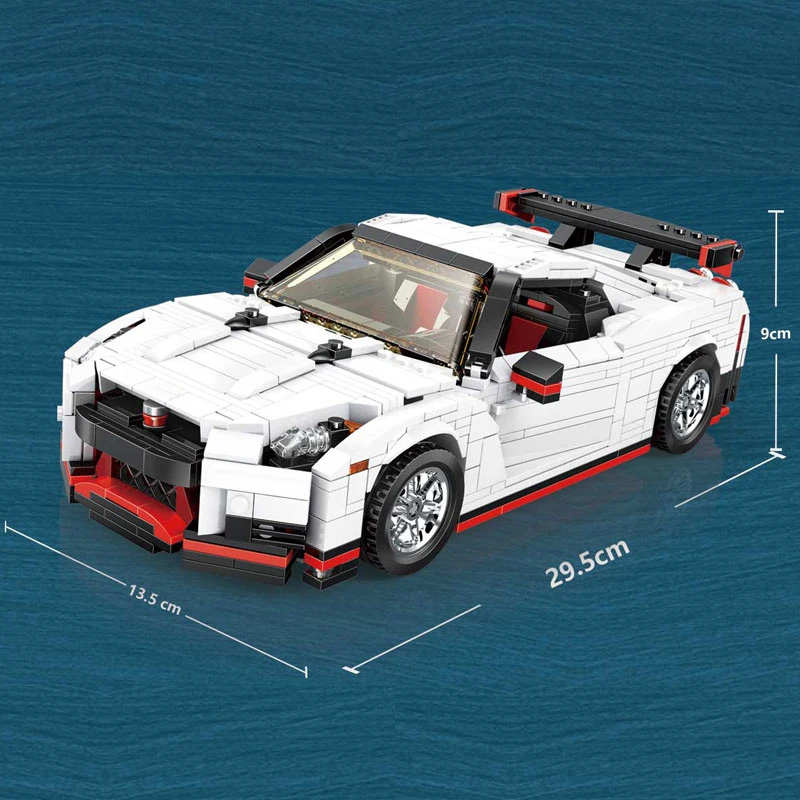 Yeshin Moc Toys Technic Cars 20518 GTR R35 скоростной комплект гоночных автомобилей игрушечные модели автомобилей Детские Рождественские подарки строительные блоки