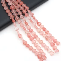 20pcs natural watermelon red stone beads for women jewelry making necklace bracelet earrings diy accessories gift size 10x10x5mm
