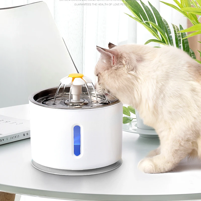 

Pet Dog Cat Bowl Automatic Fountain Electric Water Feeder Dispenser Container With LED Water Level Display For Dogs Cats Drink