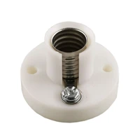 white e10 screw holder diy teaching experiment flat lamp bases student physics electric beads electrical testing parts