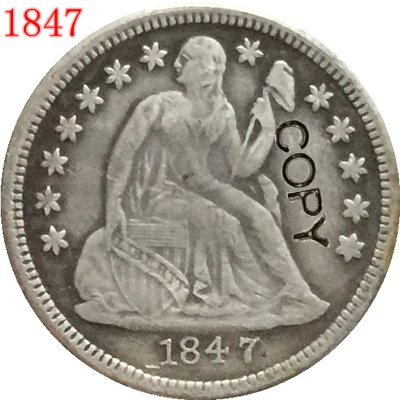 

USA 1847 Seated Liberty Dime COPY COINS