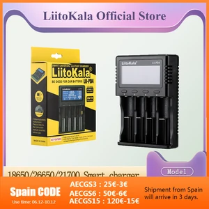 liitokala lii pd2 lii pd4 lcd smart 18650 battery chargerli ion 18650 18500 16340 26650 21700 20700 battery charger free global shipping
