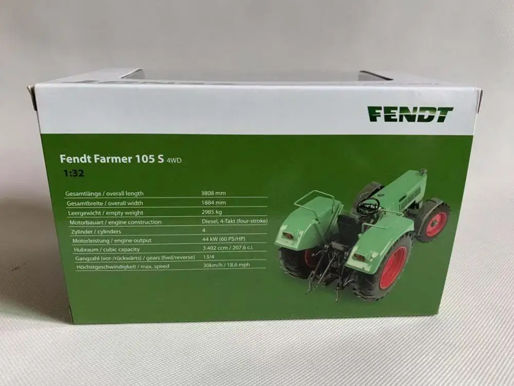 Универсальные хобби 1/32 Fendt Farmer 105 S 4WD трактор литье под давлением Модель в коробке