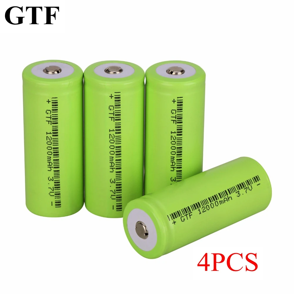 

Fuel-refillable ion pylon gtf, four parts,26650 battery,3.7v, 12000mah, flashlight power tools,replacement ion-lithium batteries