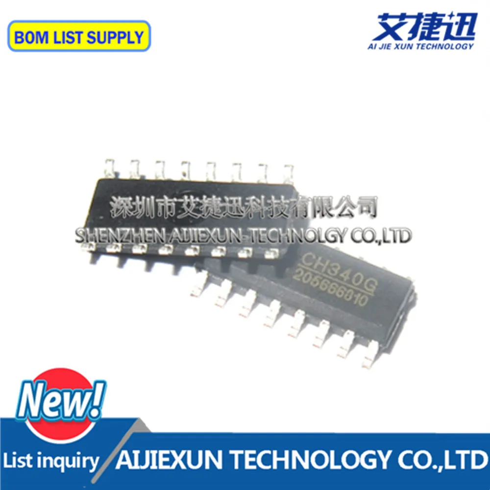 

Новые и оригинальные детали IC чипы CH340G CH340 SOP16, 10 шт.