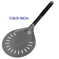 gray pizza peel shovel hard anodized aluminum pizza paddle borad metal pastry baking spatula accessories for 789 inch