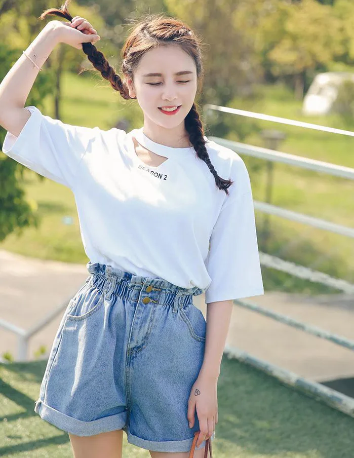 2019 лето новый бренд трендовые тонкие повседневные женские шорты со средней